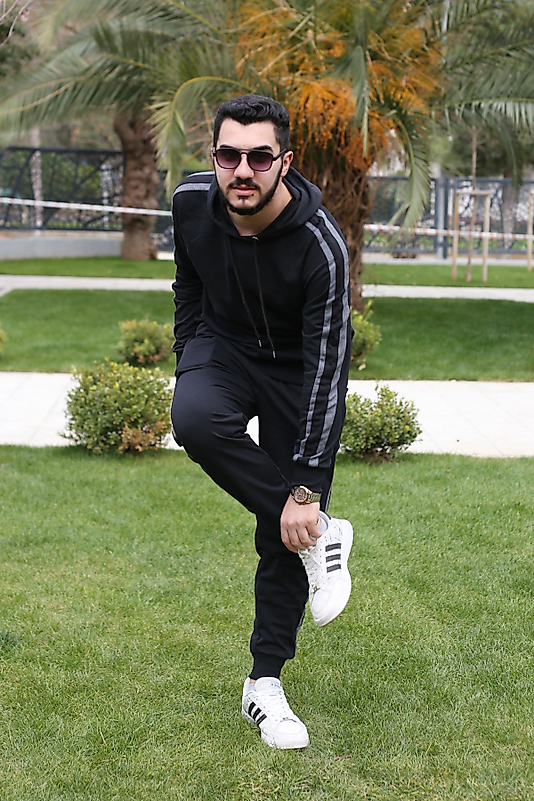 2 İp Rahat Kesim Lastikli Paça Mevsimlik Erkek Eşofman Takımı