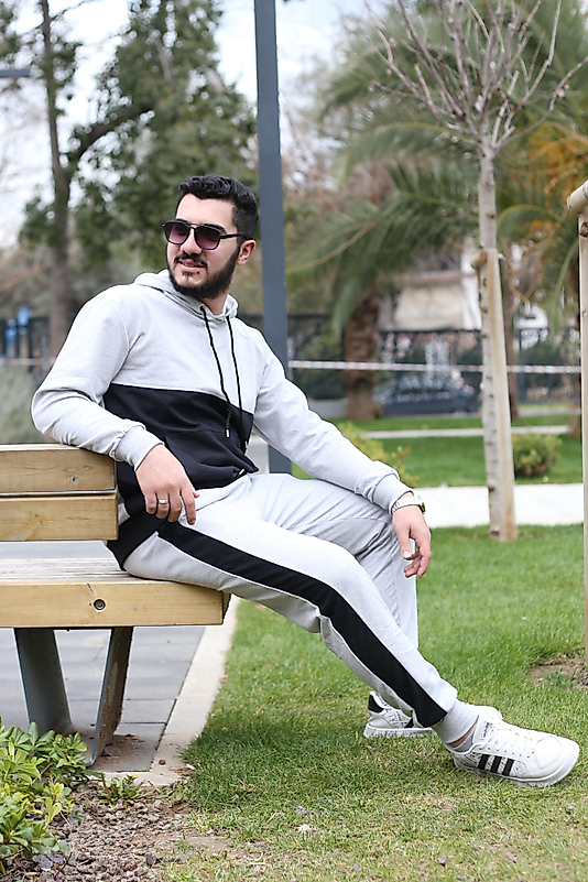 2 İp Rahat Kesim Lastikli Paça Mevsimlik Erkek Eşofman Takımı